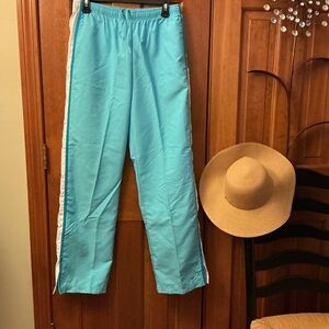 Nike Turquoise Pants with White Stripe